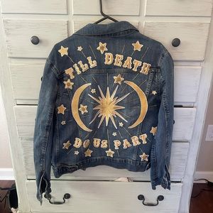 Denim and Bone jean jacket for wedding boho style , never worn